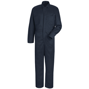 RedKap CC16NV Men's Button-Front 100% Cotton Coverall in Navy